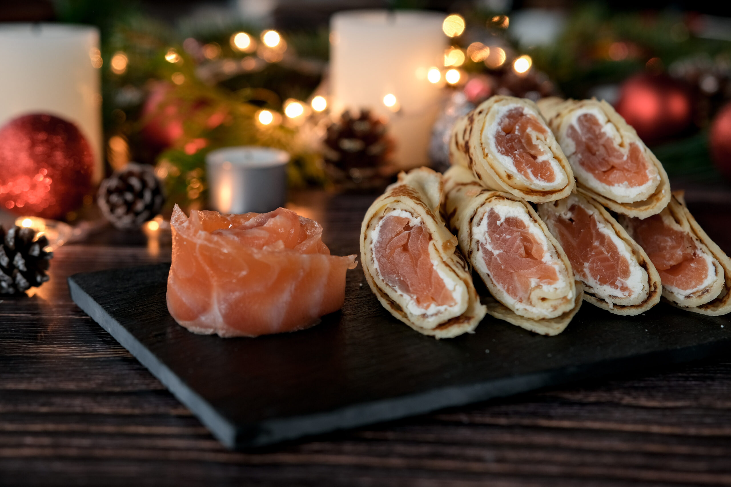 DSCF4408 Блины с лососем и сливочным сыром 5 шт./450 г — изображение 1