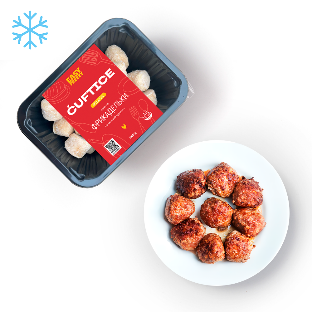 frikadel'ki.easy-freezy.kurinyye.2. Фрикадельки куриные 500 г (замороженные) — изображение 1