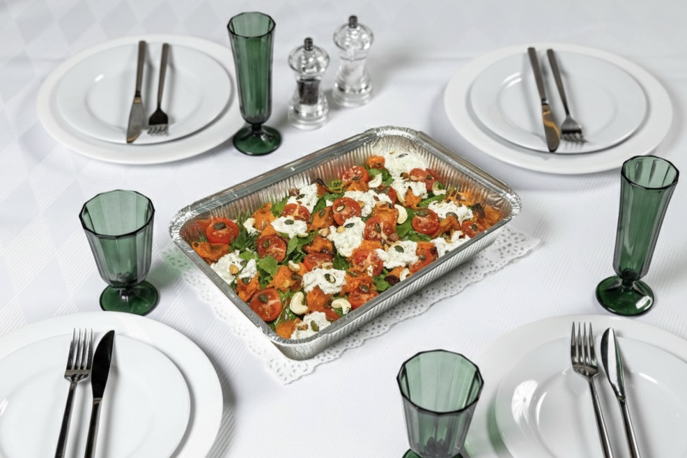 IMG_8207 Салат с печеной тыквой, моцареллой и орехами 800г — изображение 1