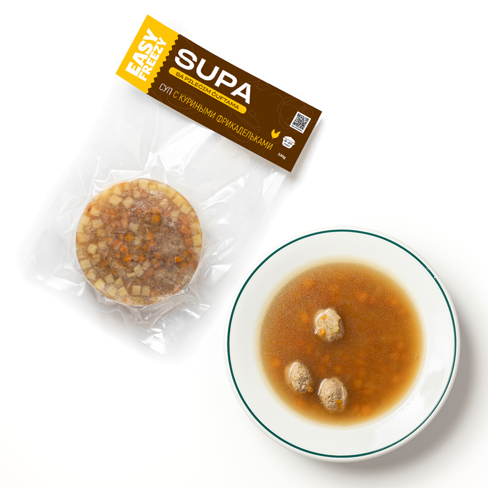 supyu.easy-freezy.s.kurynymy.frykadelkamy.2 Суп с куриными фрикадельками (замороженный) 330 г — изображение 1