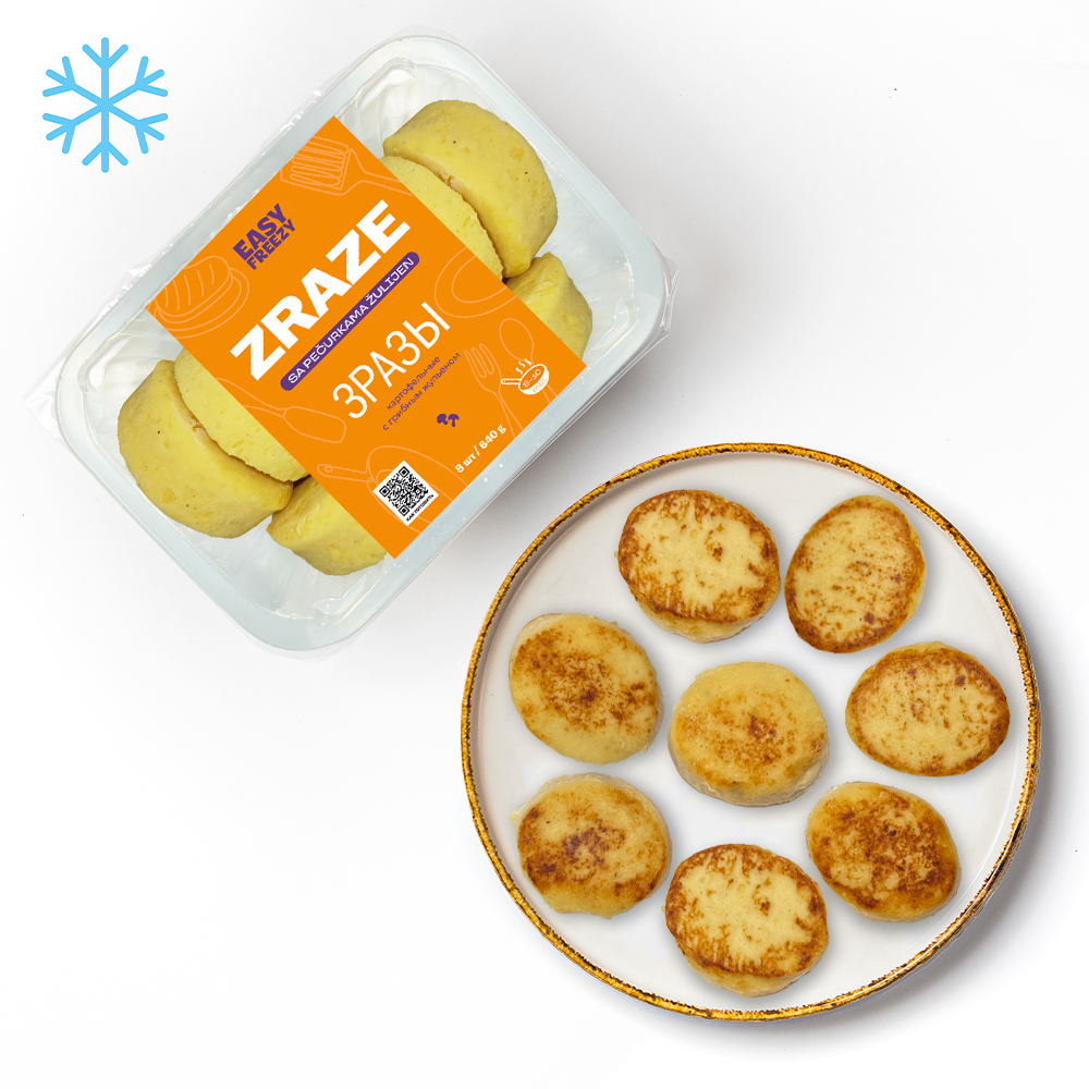 zrazy.easyfreezy.kartofelnyye.s.hrybnym.zhulenom.2 Картофельные зразы с грибной начинкой «Жюльен», 600 г (замороженные) 6 шт — изображение 1