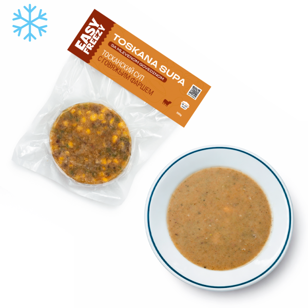 Тосканский суп с говяжьим фаршем (замороженные) 330 г